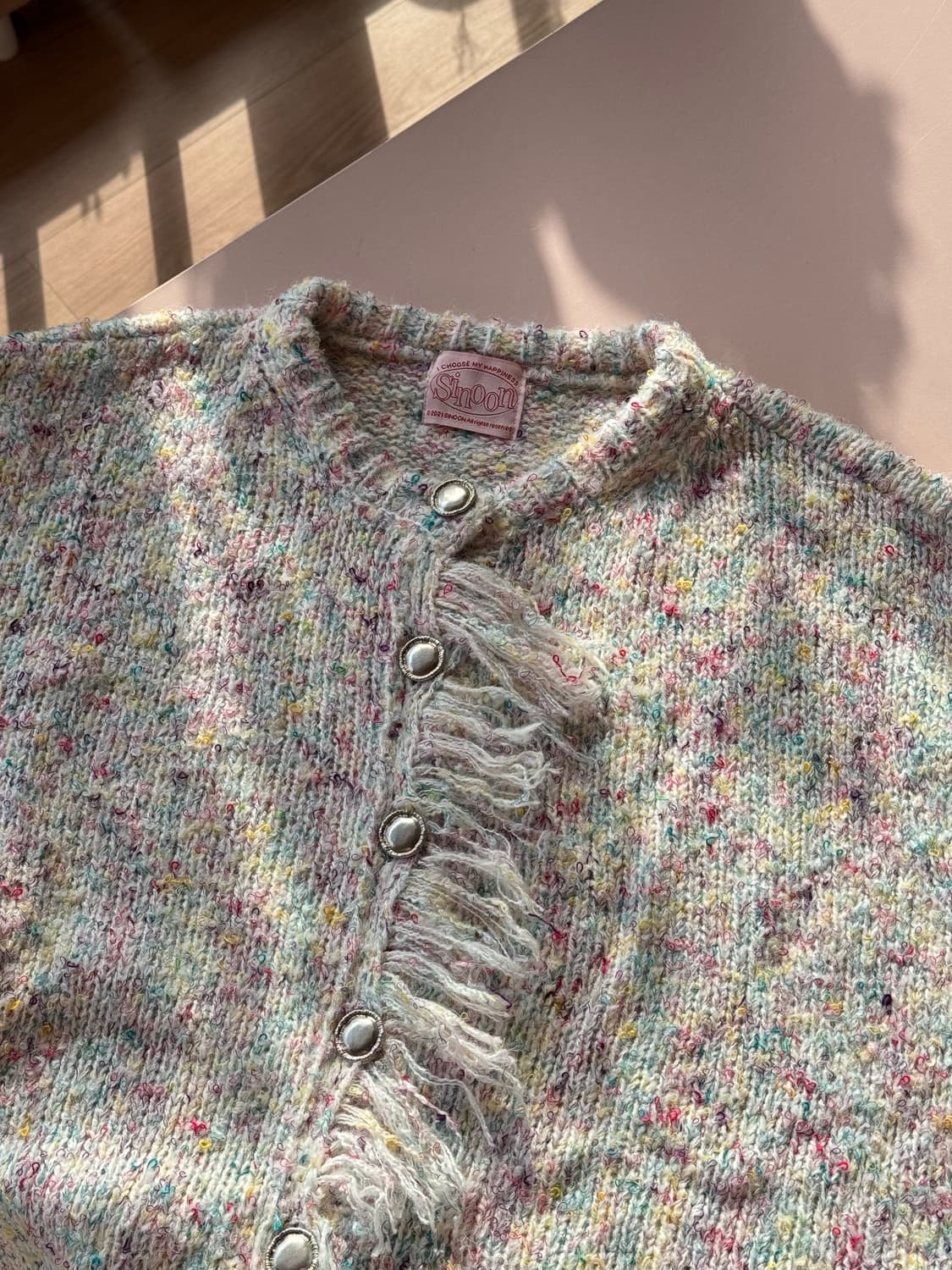 시눈 무스 가디건 스커트 세트 상품이미지4