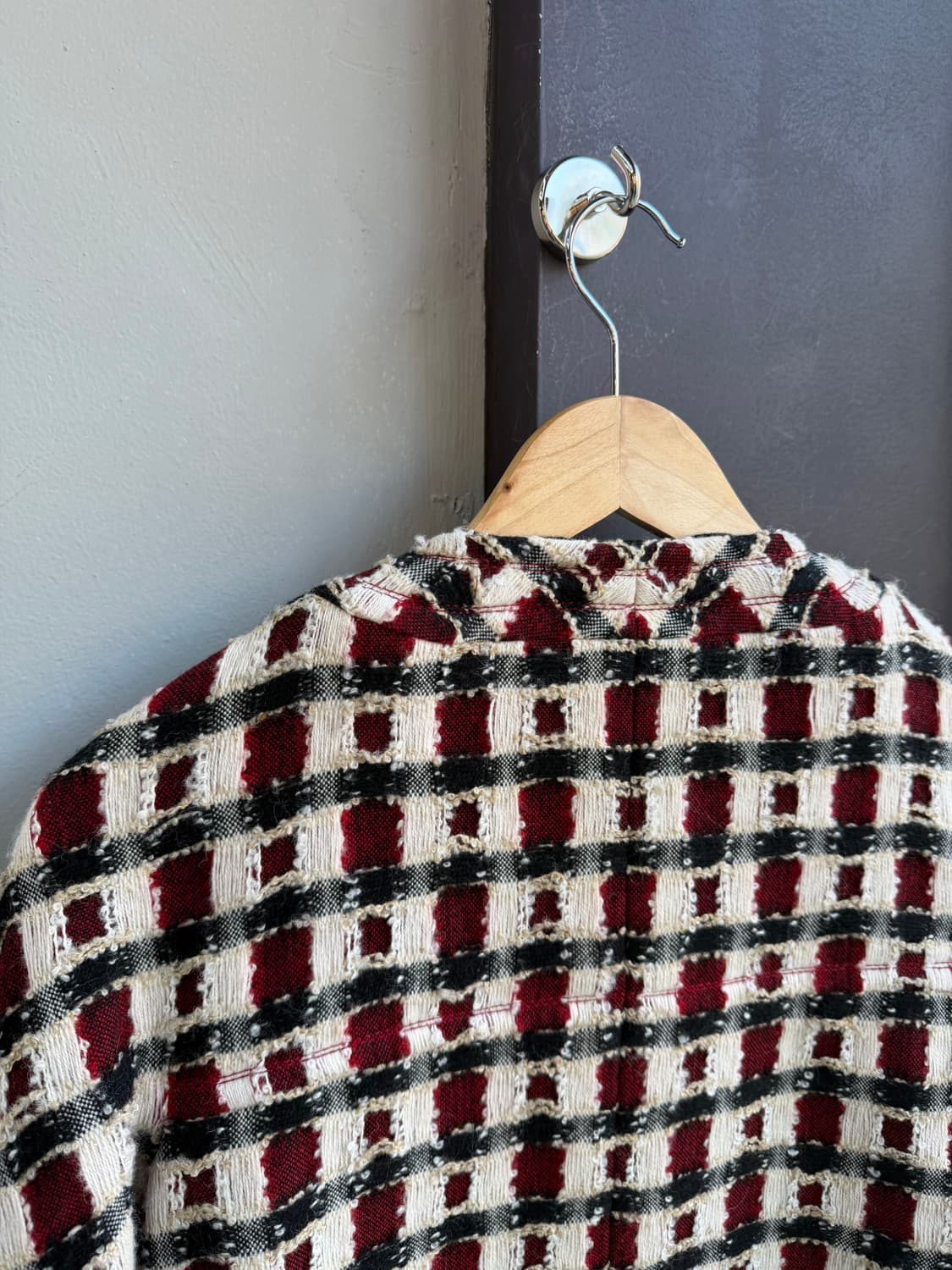 38/ 샤넬 은장로고 버튼 트위드 집업 자켓 상품이미지9