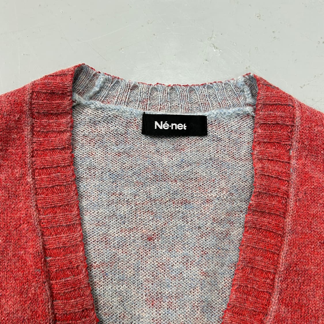 네넷 핑크 울 가디건  상품이미지4