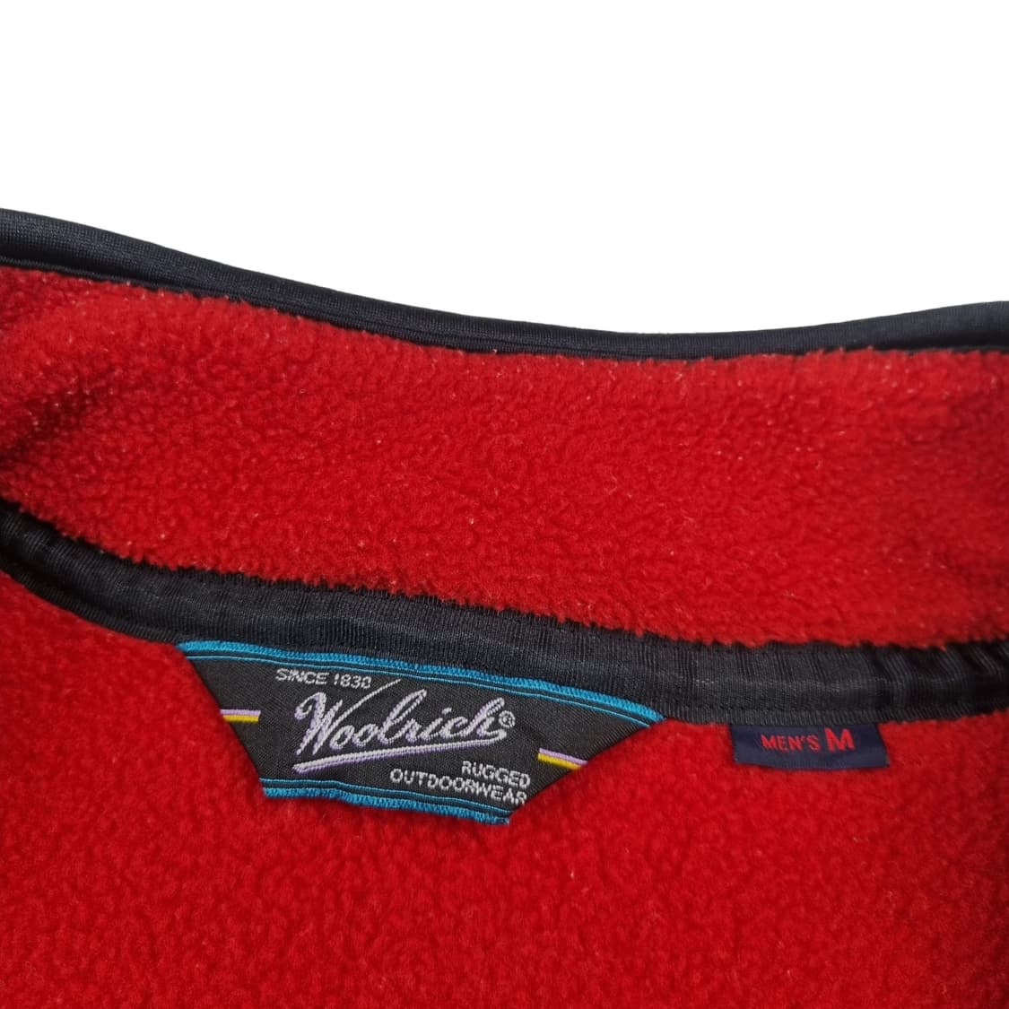 울리치 woolrich 빈티지 레드 후리스 M  상품이미지5