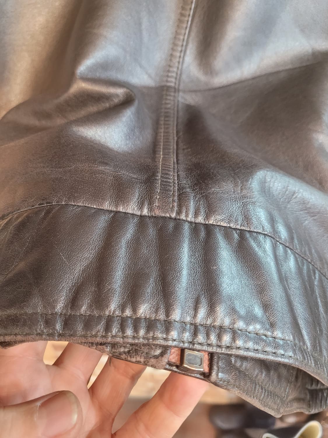 90' 입생로랑 빈티지 양가죽 자켓 105 상품이미지9