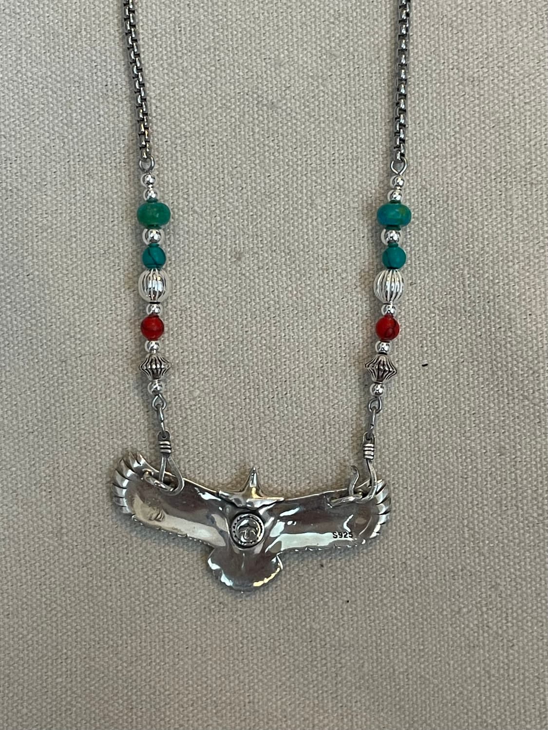 silver egle navaho nacklace  상품이미지4