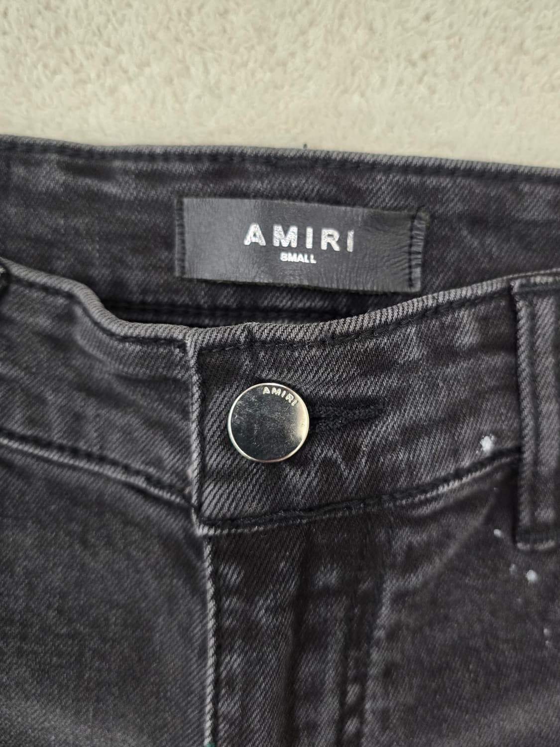 [정품] AMIRI 아미리 페인트 스플래터 데님진.   싸이즈 30 상품이미지4