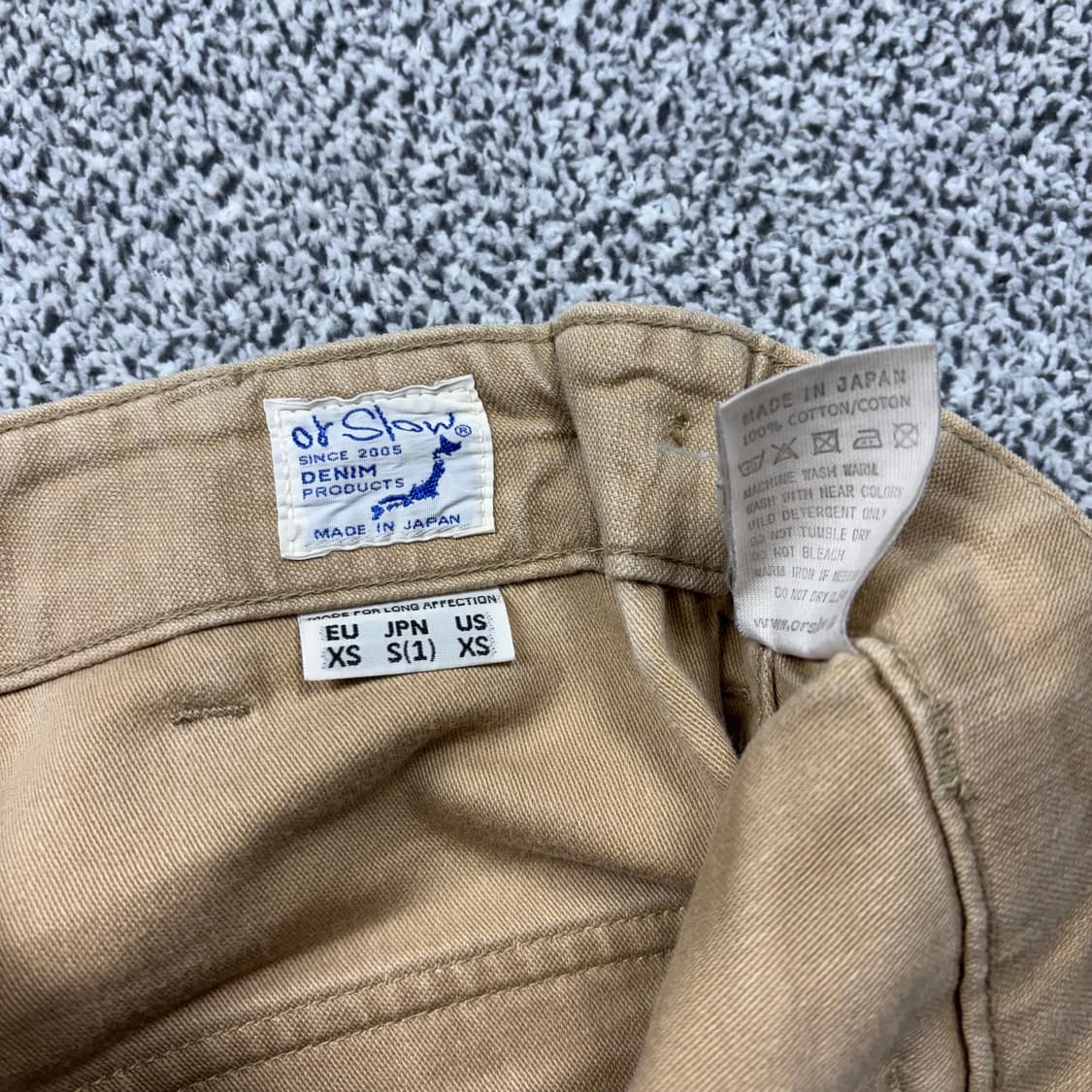 오어슬로우 브라운 퍼티그 팬츠 상품이미지6