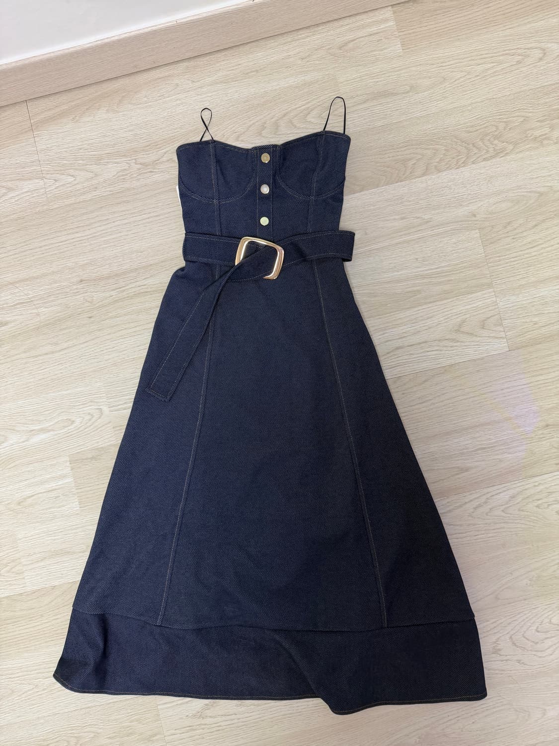 (새상품) 자라 뷔스티에 청 원피스 상품이미지2