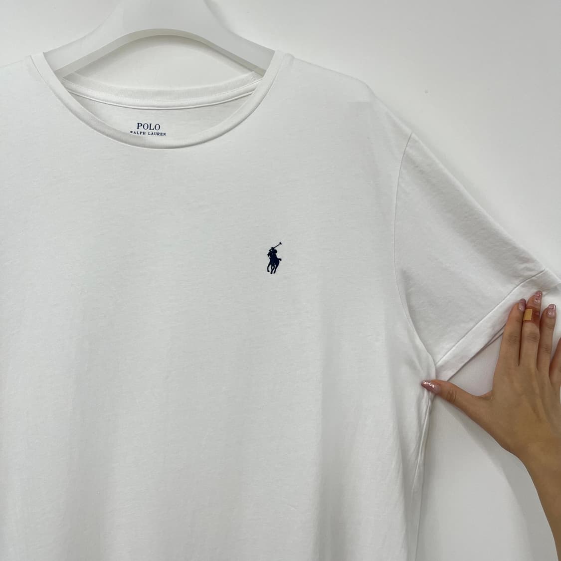 폴로 랄프로렌 네이비 포니 화이트 반팔 티셔츠 105 상품이미지5