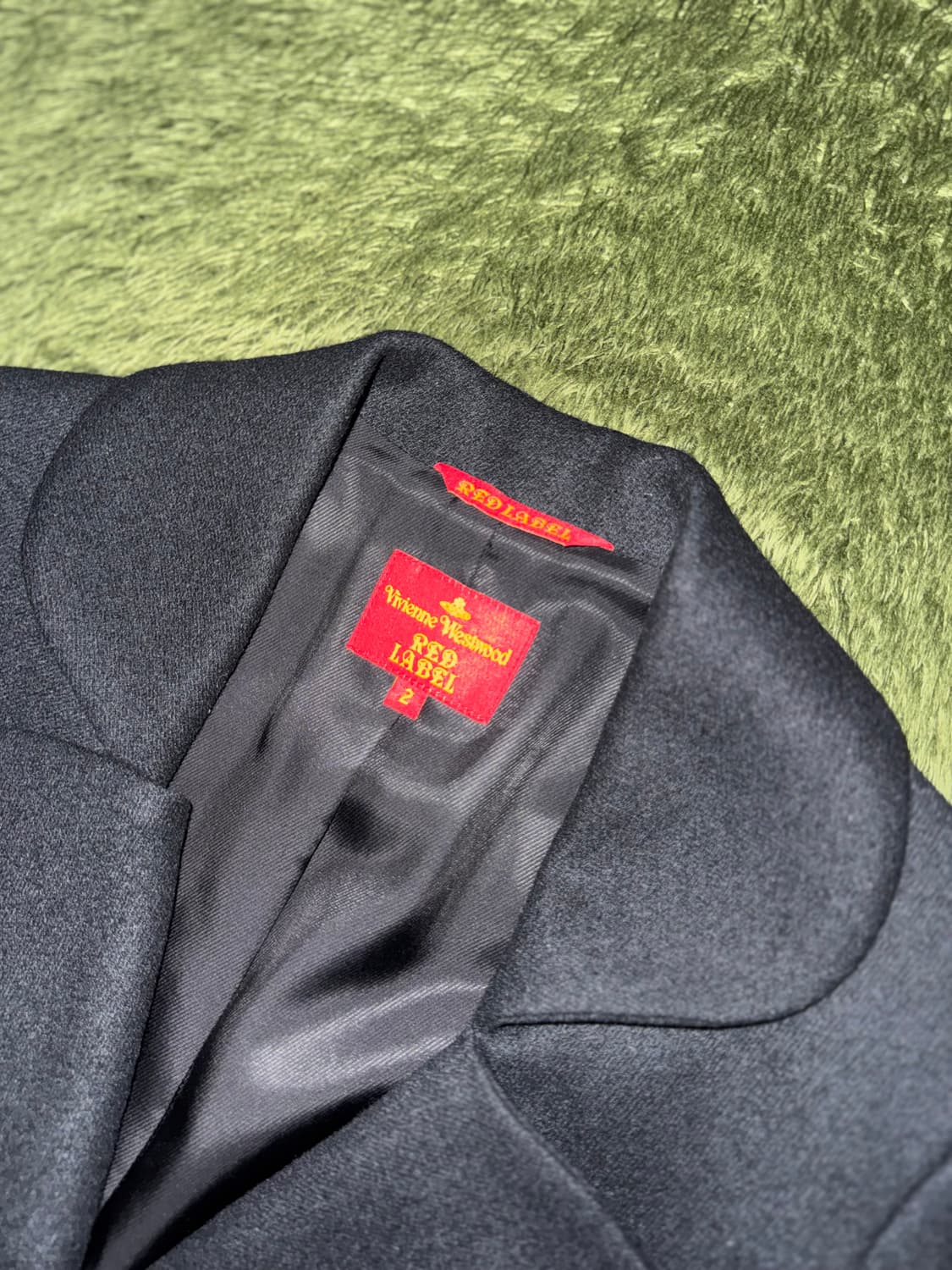 [2] 비비안웨스트우드 레드라벨 러브 라펠 원버튼 자켓 블랙 상품이미지3