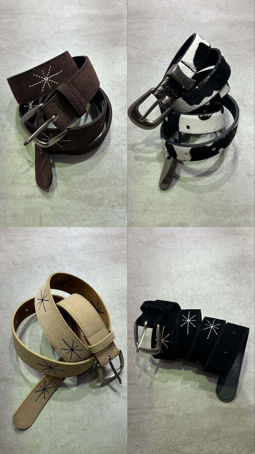 Shining suede belt- 샤이닝 자수 벨트/BEI 상품이미지2