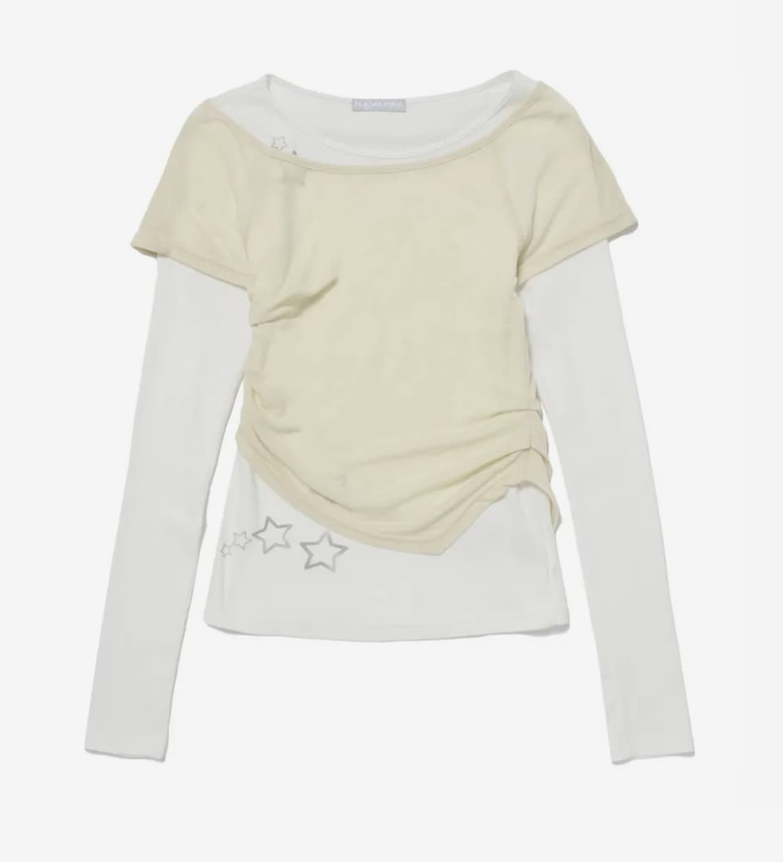 허그유어스킨 레이어드 스타 티셔츠 팝니다 상품이미지1