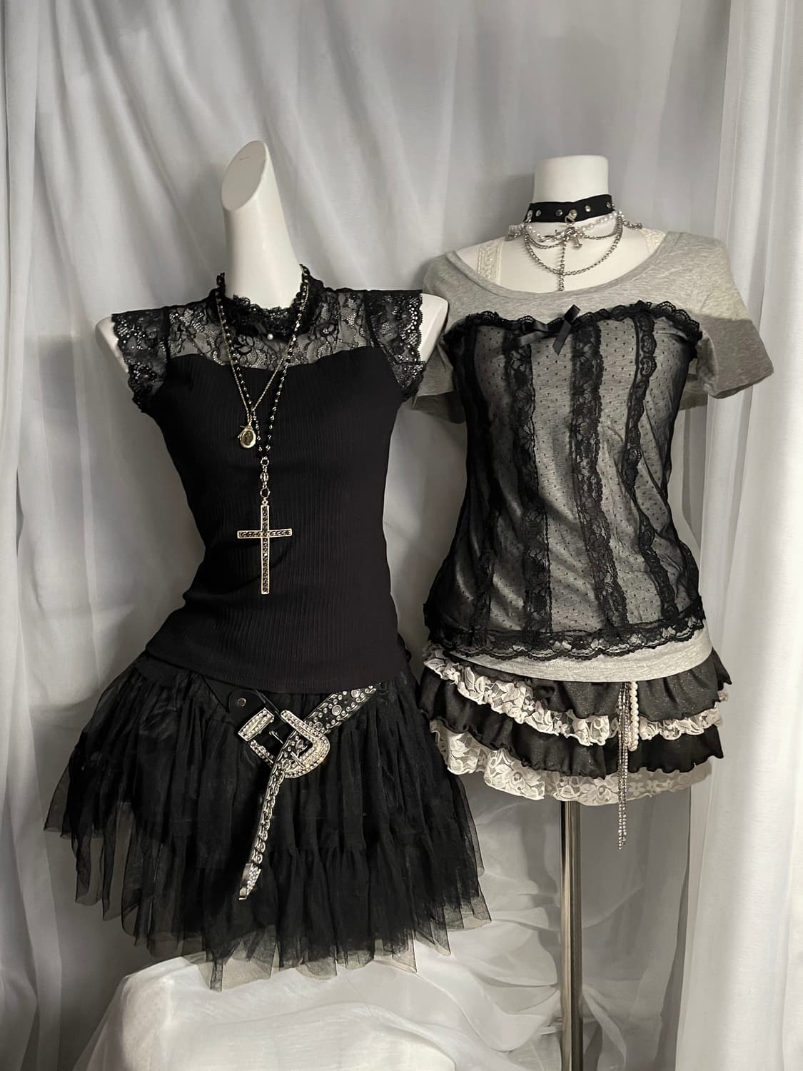 Axes femme top+gothic sha skirt 공겜여주 상품이미지3
