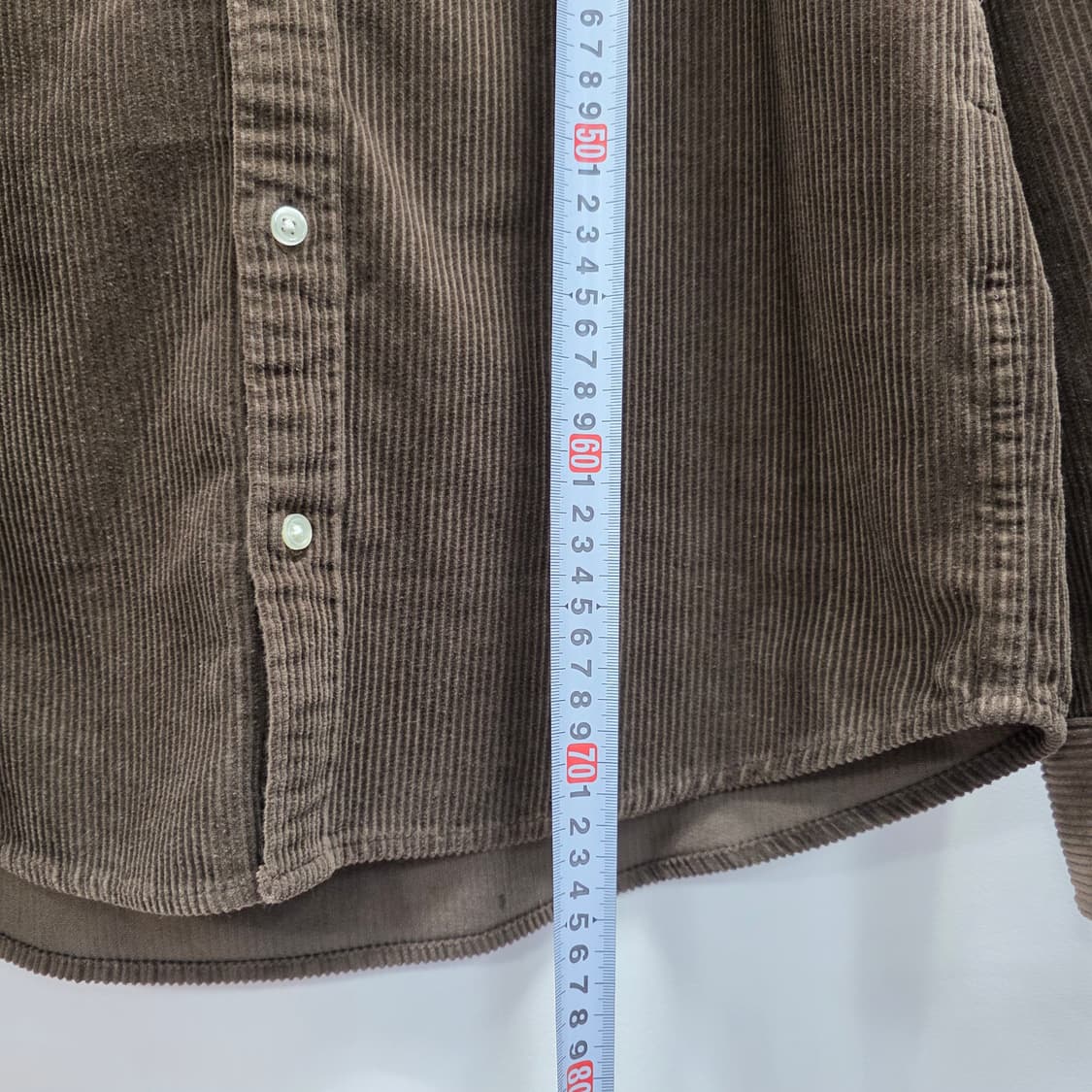 0066 Carhartt WIP 칼하트 매디슨 코듀로이 셔츠 M (브라운 상품이미지6