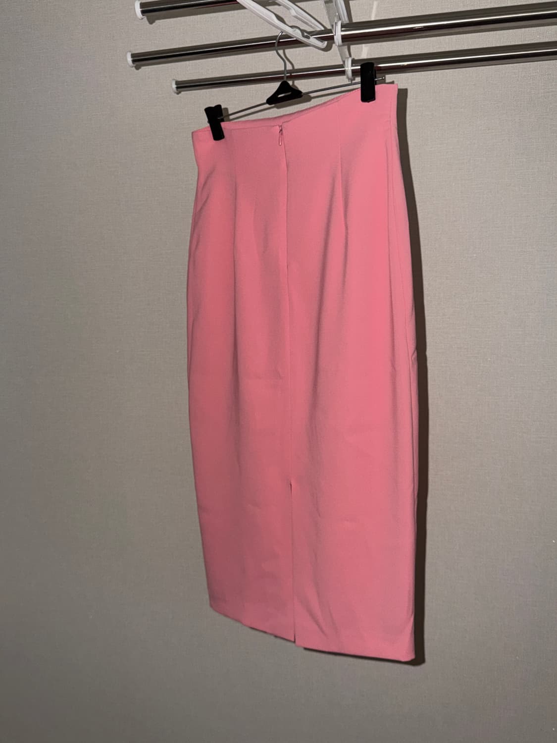 빈티지 핑크 h라인 롱스커트 상품이미지3