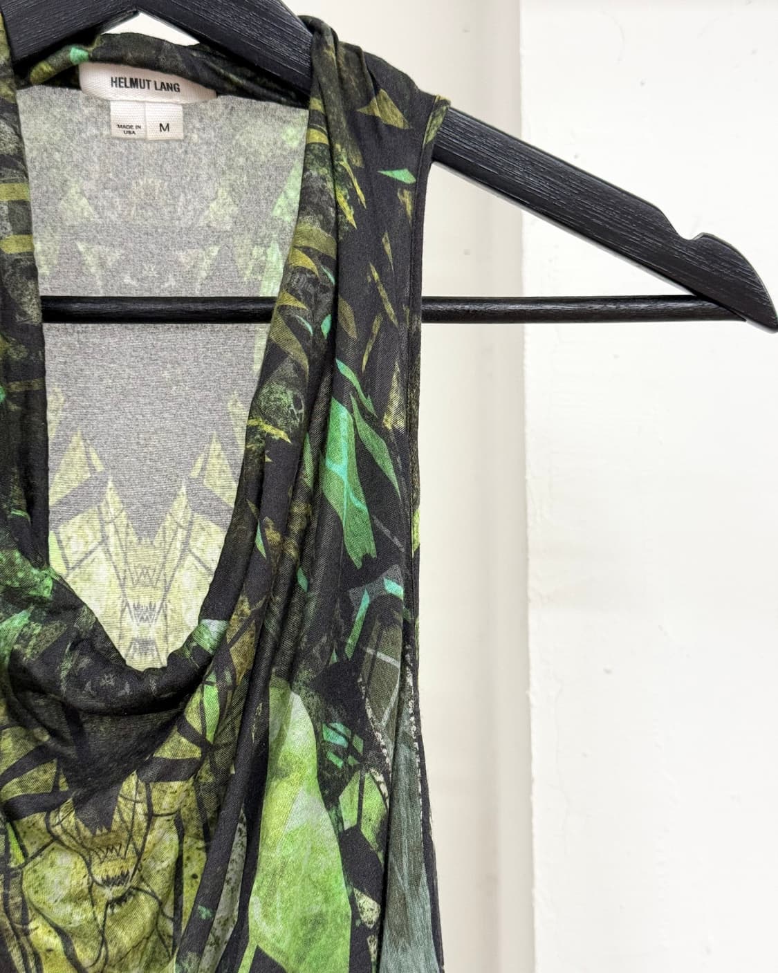 헬무트랭 시카대 프린트 슬릿 오버랩 맥시 드레스 상품이미지4