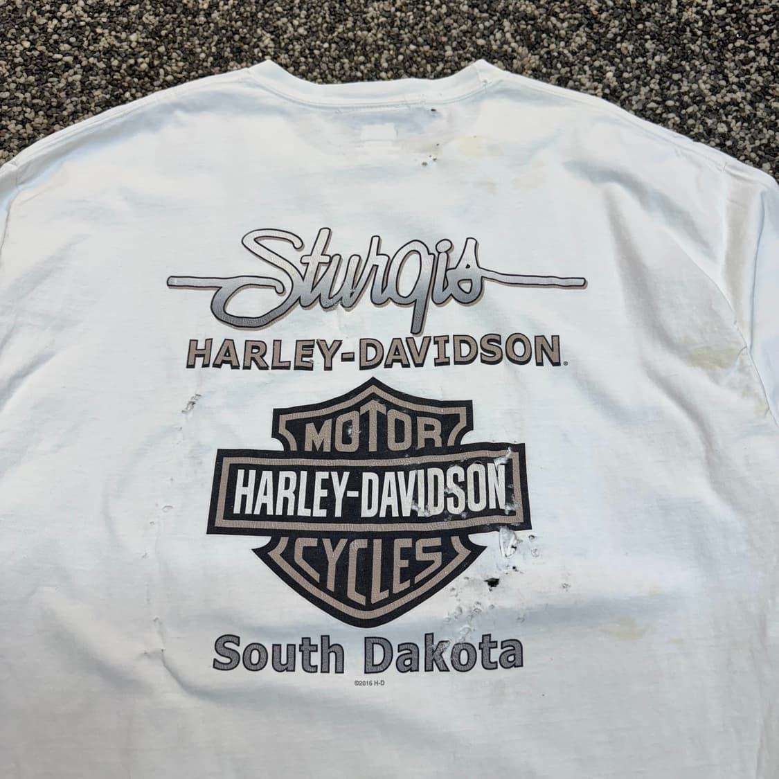 할리데이비슨 빈티지 롱슬리브 티셔츠 (2XL)  상품이미지6