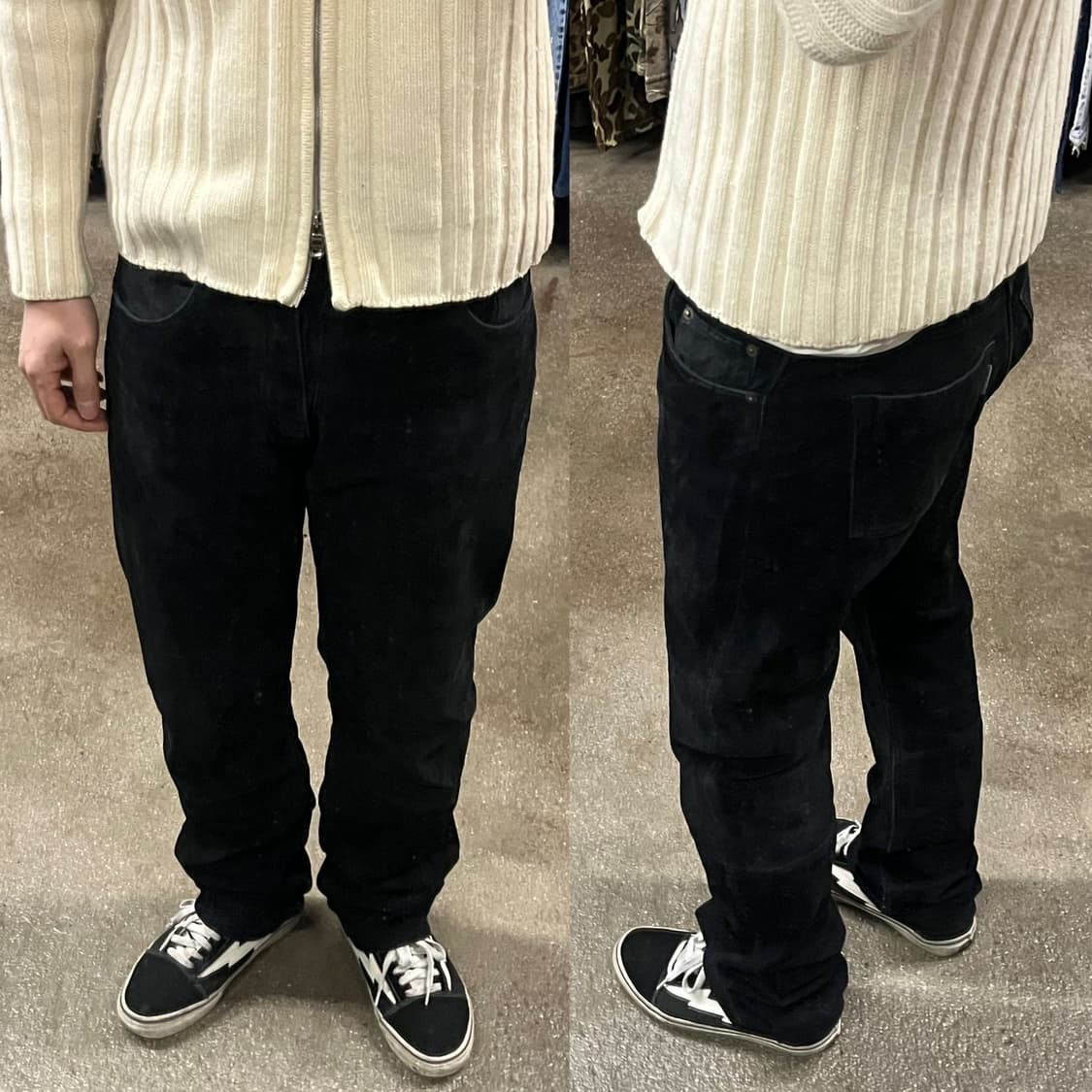 빈티지 레더 팬츠 (32”) 상품이미지6