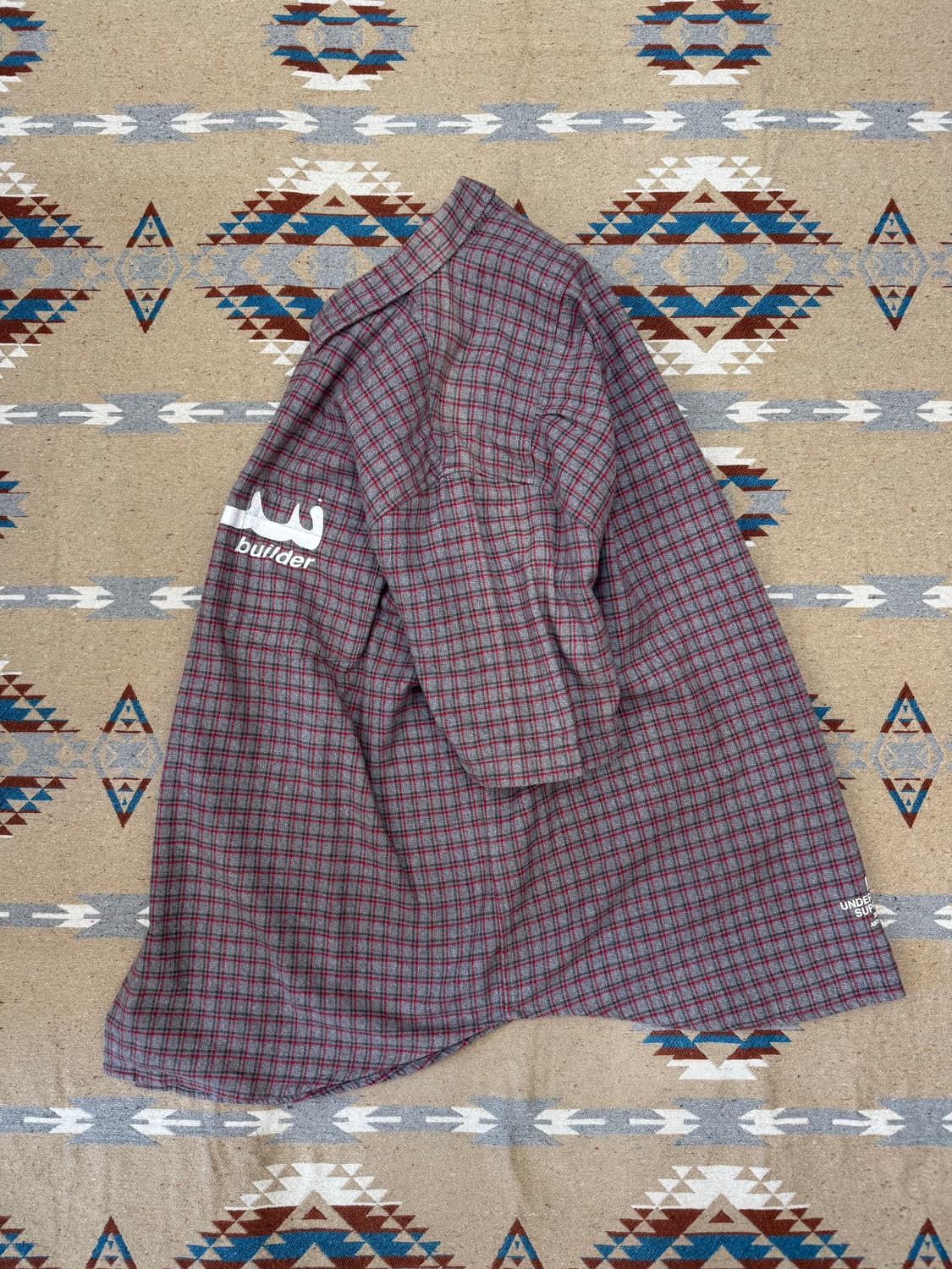 [L] 슈프림 x 언더커버 숏슬리브 플란넬 셔츠 그레이 플레이드 상품이미지8