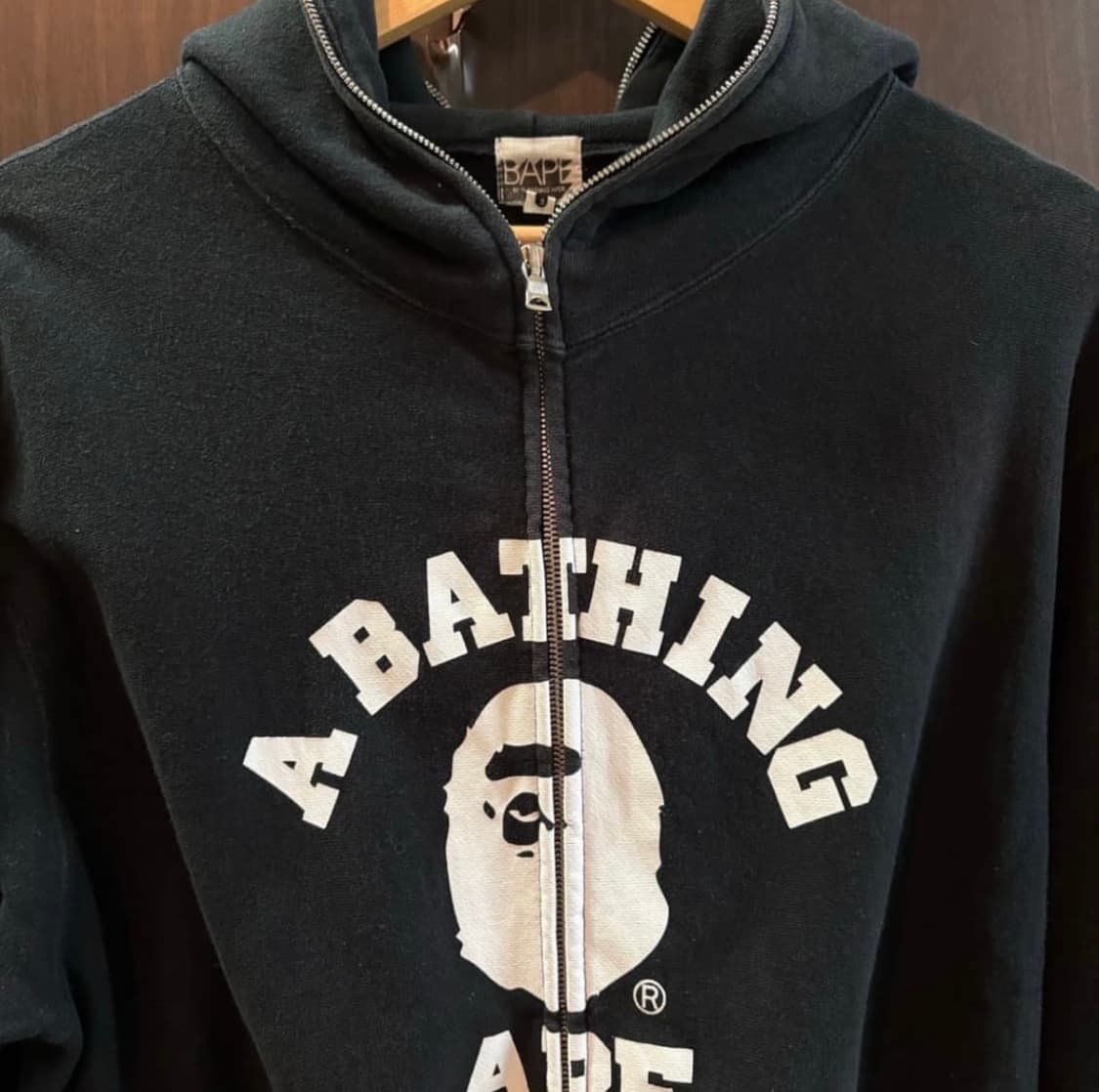 베이프og컬리지 풀후드집업 L 상품이미지3