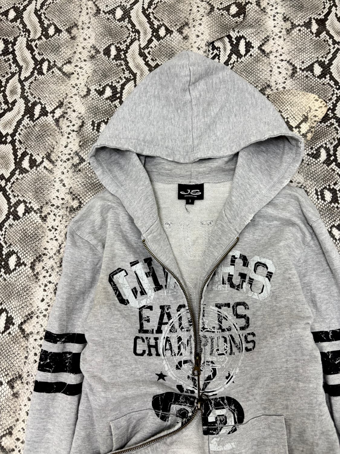 “Jackrose” Y2K Print 2-Way Hooded Zip Up 상품이미지3