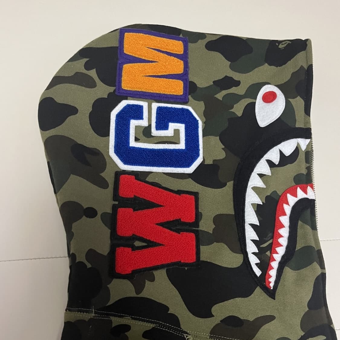베이프 카모 샤크 풀 후드집업 상품이미지8