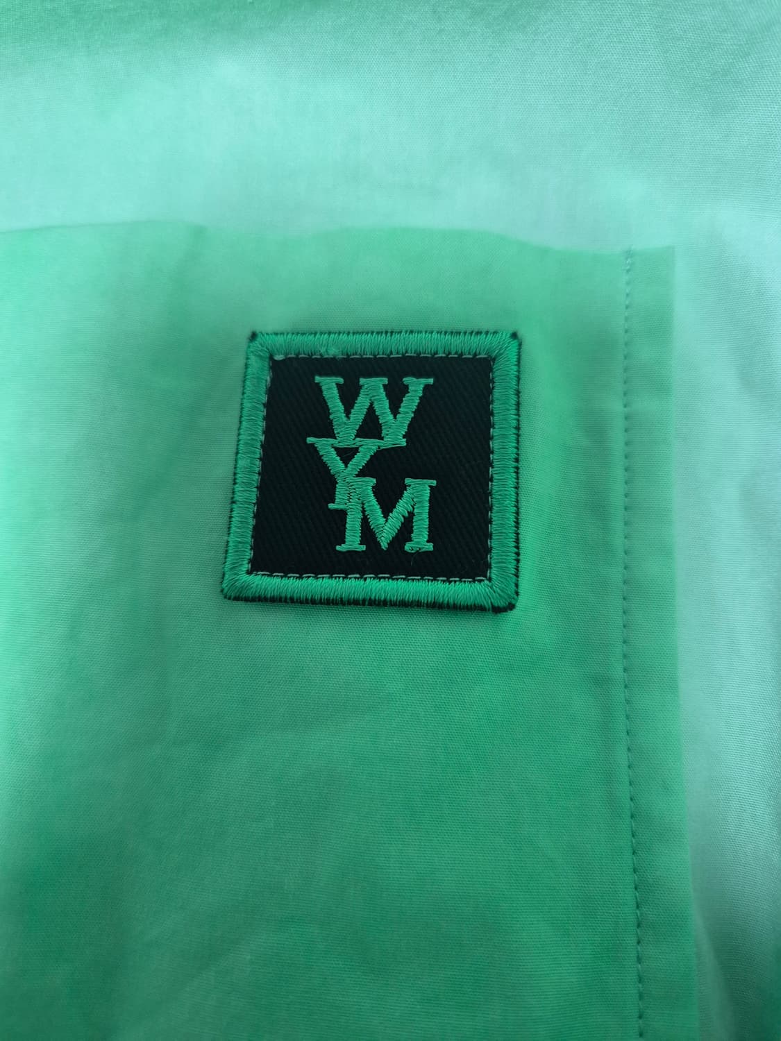 우영미 백로고 그린 셔츠[48] 상품이미지6