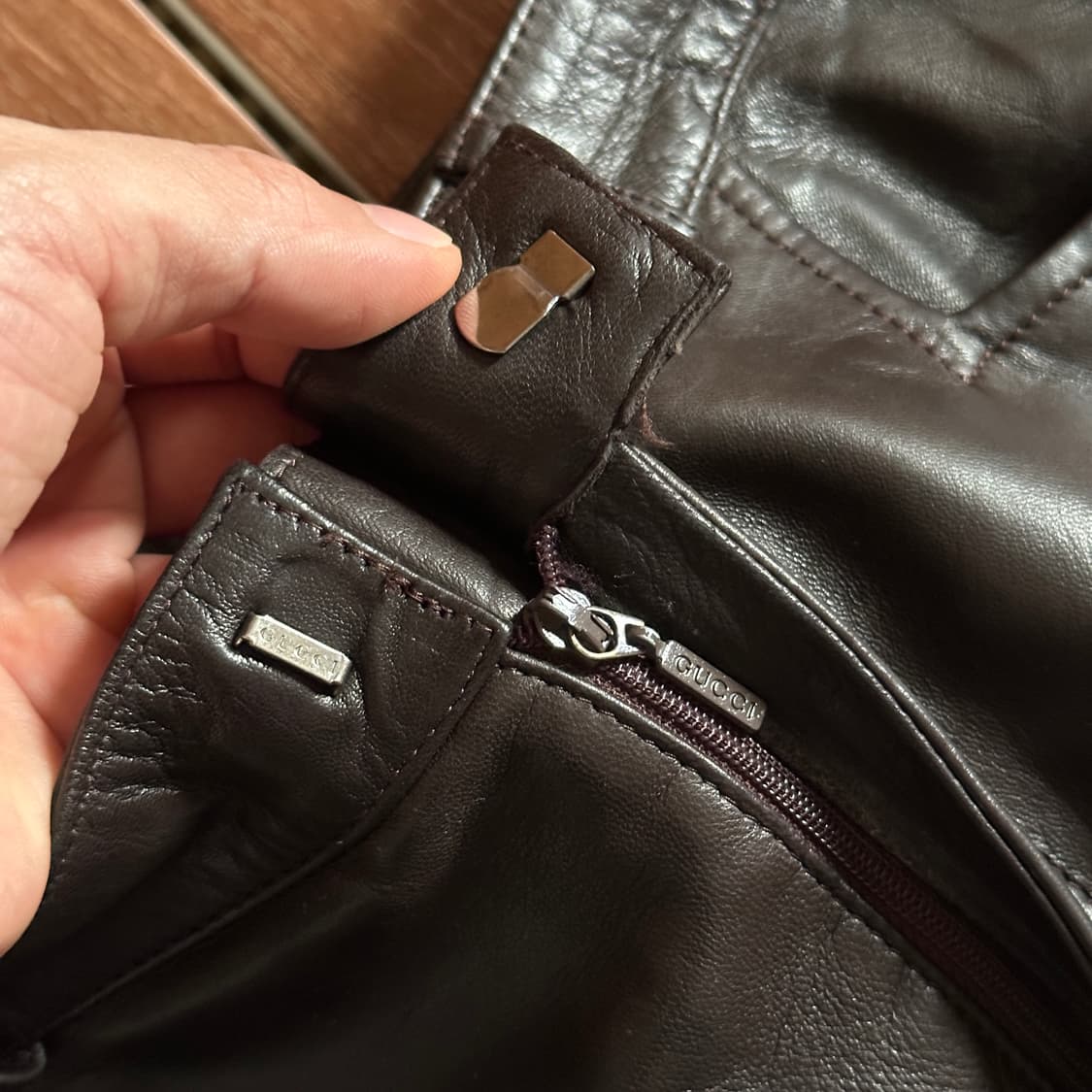 Gucci Italy made genuine leather pants 상품이미지6