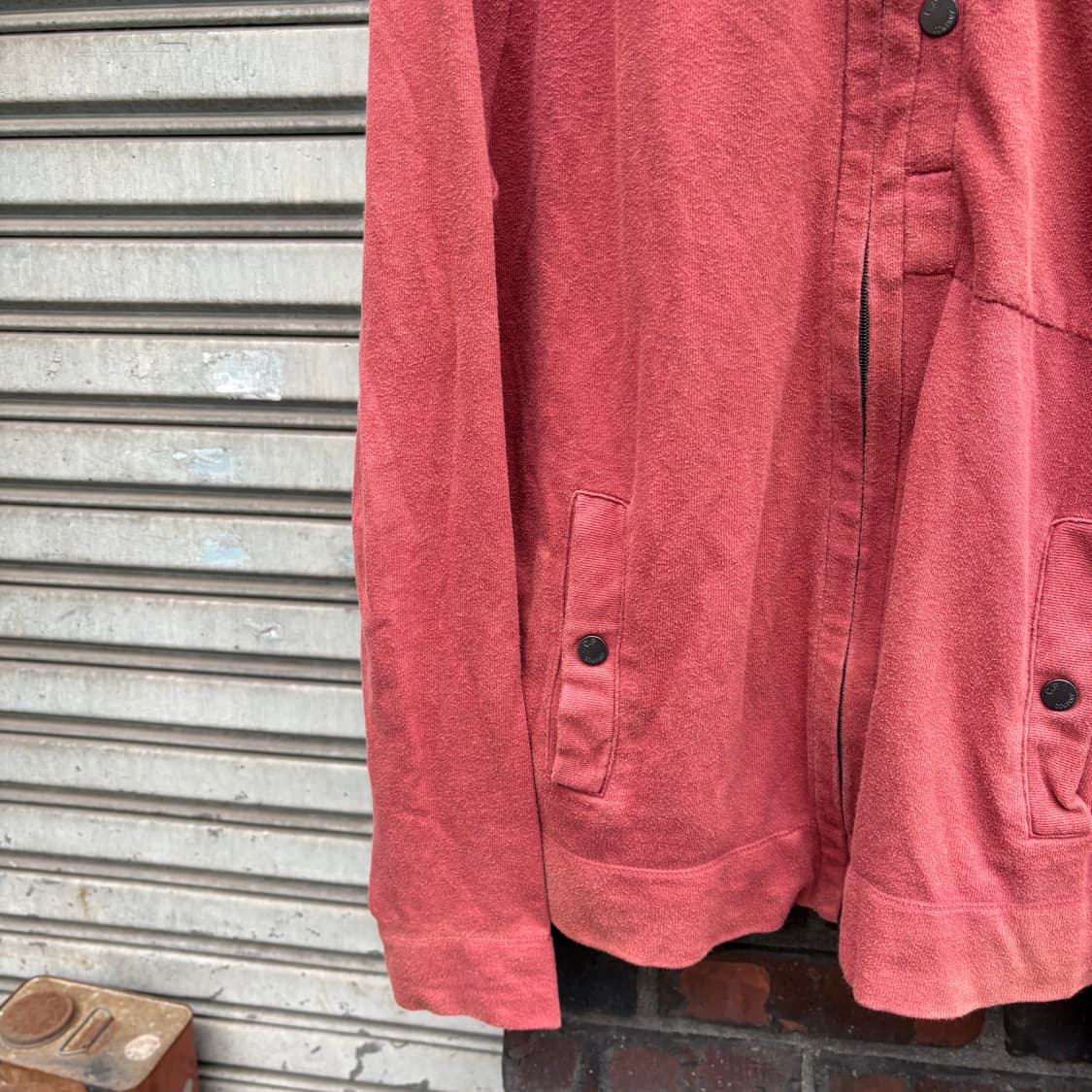 씨피컴퍼니 코랄 컬러 후드 집업 자켓 상품이미지6