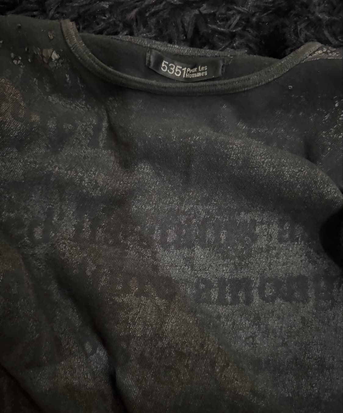 5351 Pour Les Hommes Black t-shirt 상품이미지4