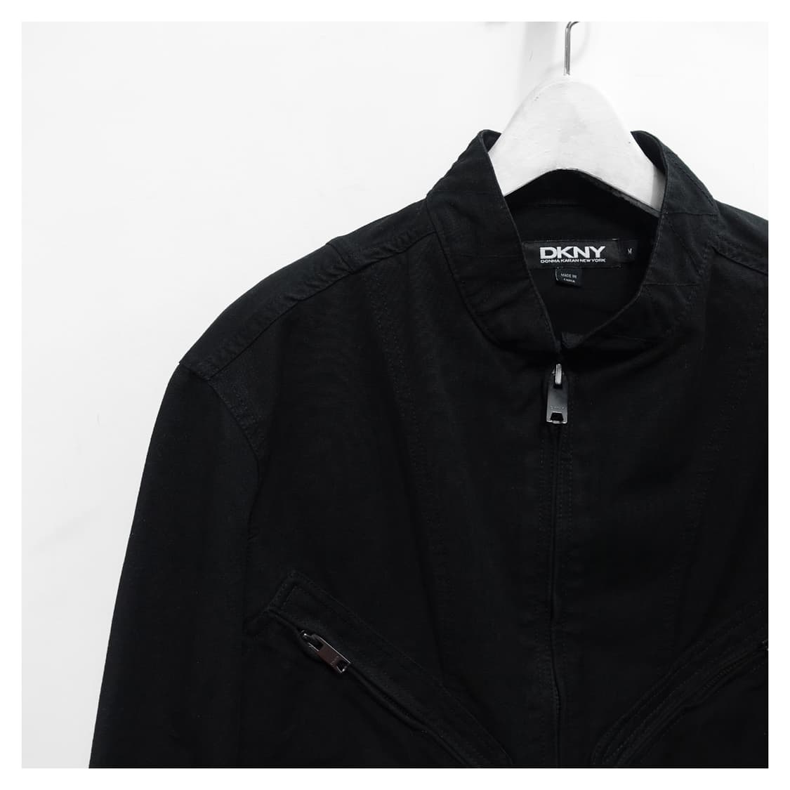 [M,100] DKNY 투포켓 커프 집업 바이커 플라이트 자켓 상품이미지6