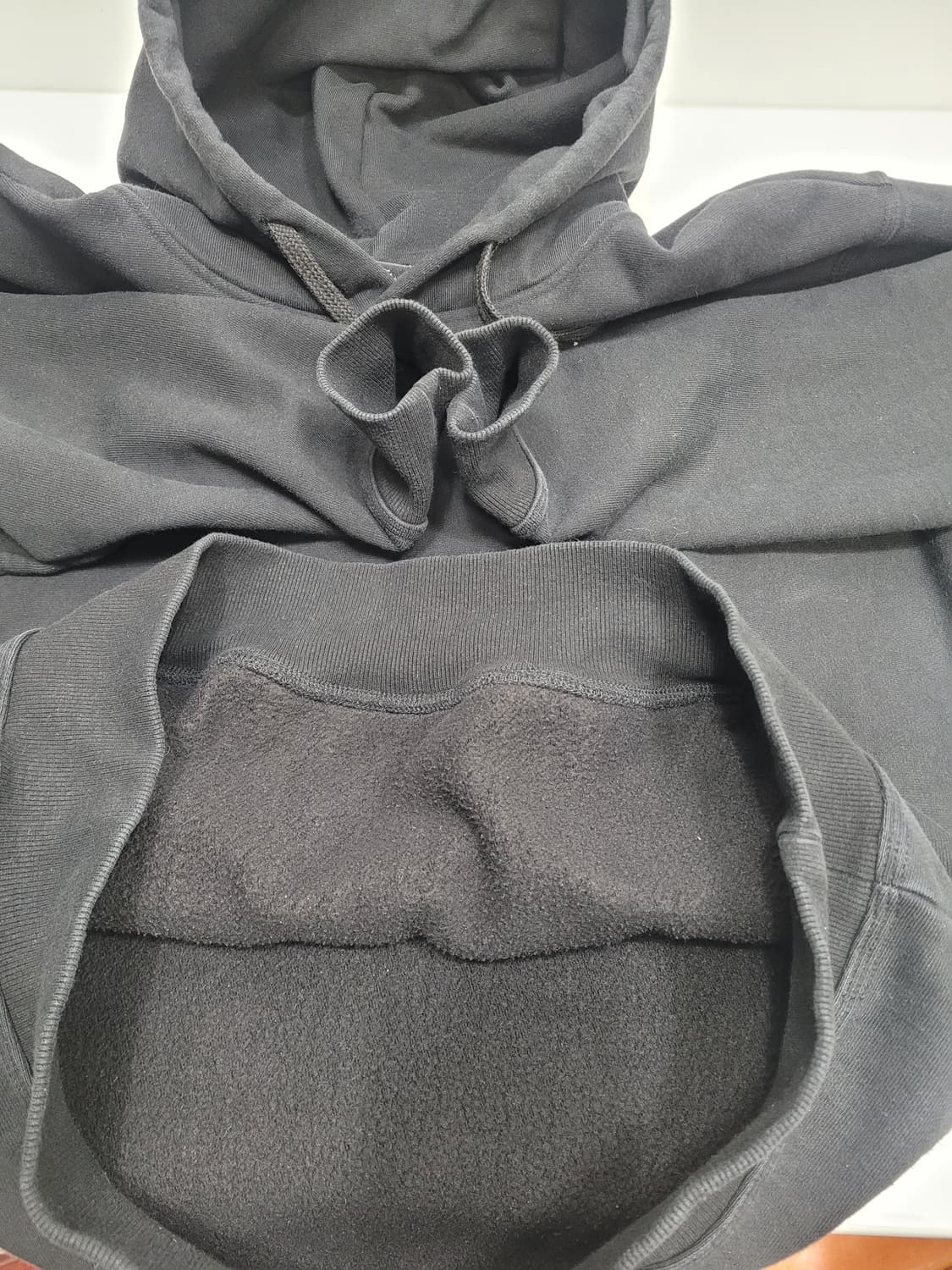 STUSSY 22SS 스투시 베이직 로고 기모 후드 / 남 S 블랙  상품이미지6