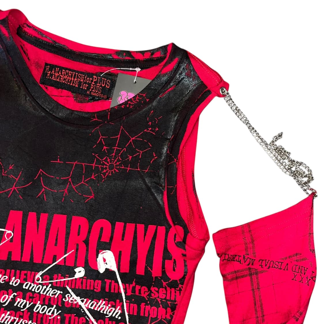 H.NAOTO 에이치나오토 프린팅 긴팔티 펑크갸루y2k 상품이미지3