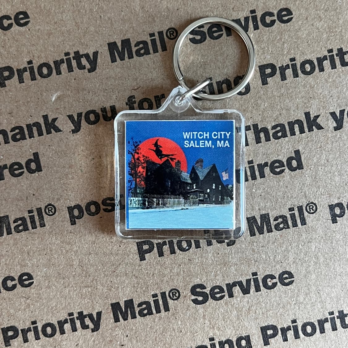 90s vtg Witch City Salem Keyring 상품이미지1