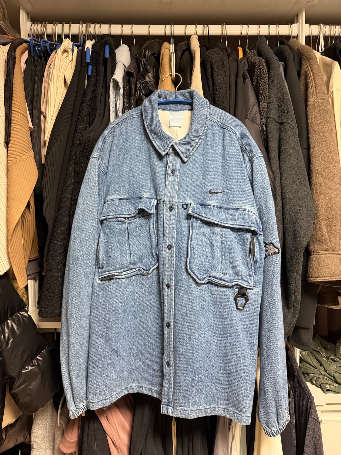 [L] 나이키 x 녹타 데님 셔츠 자켓 상품이미지1