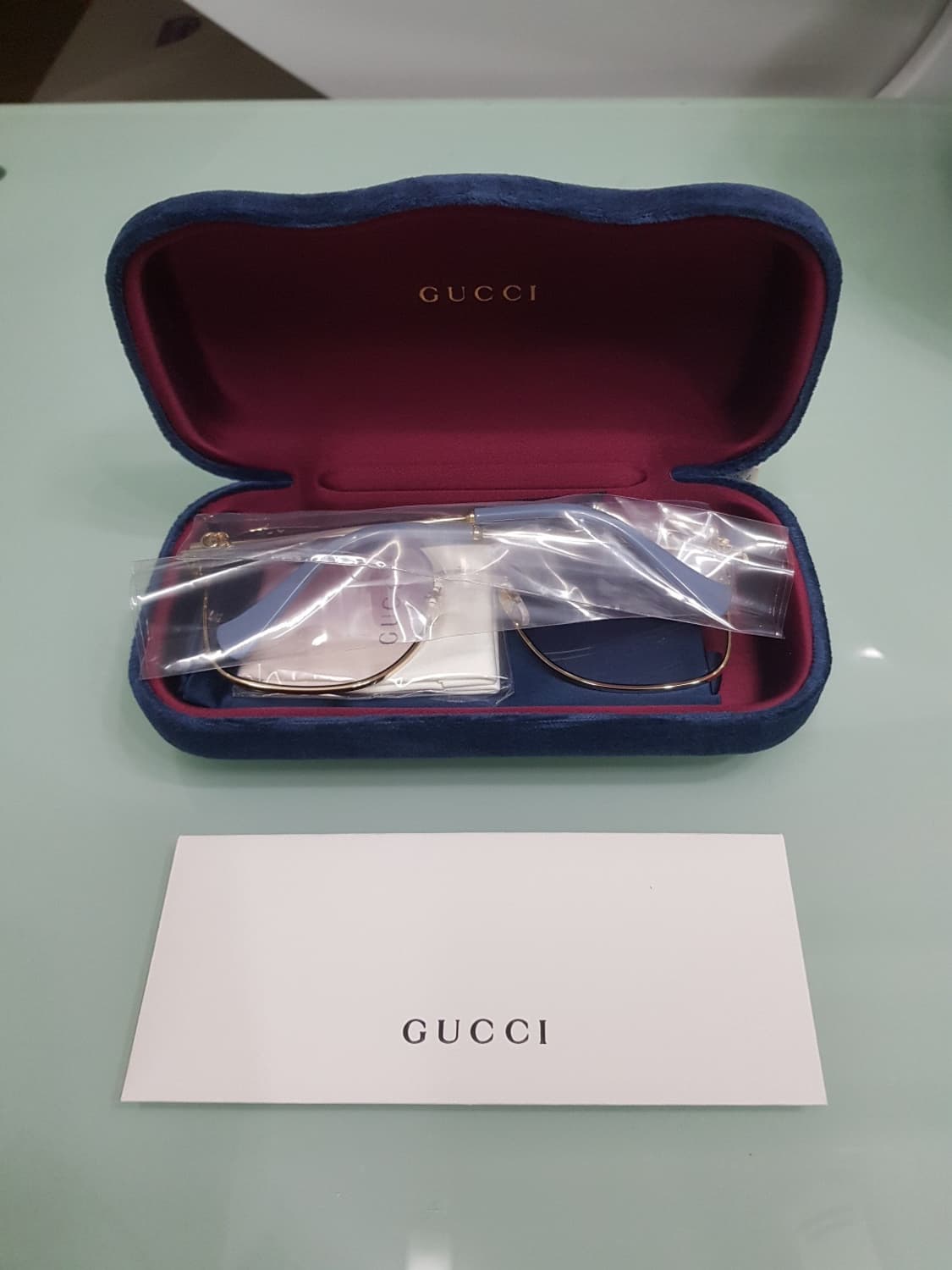 새상품)GUCCI 클리어핑크 선글라스 상품이미지7