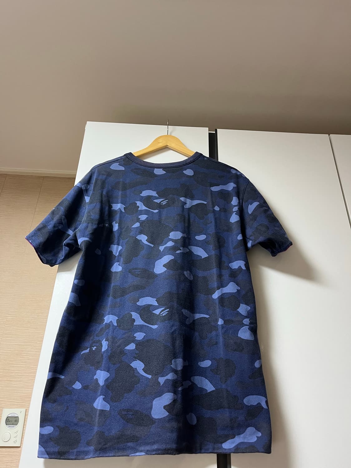 [L] 베이프 2000s OG 퍼플 네이비 카모 반팔 티셔츠 상품이미지4