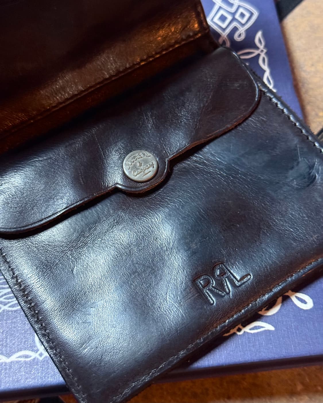 R.R.L 콘초 레더 월렛 다크 브라운 상품이미지10