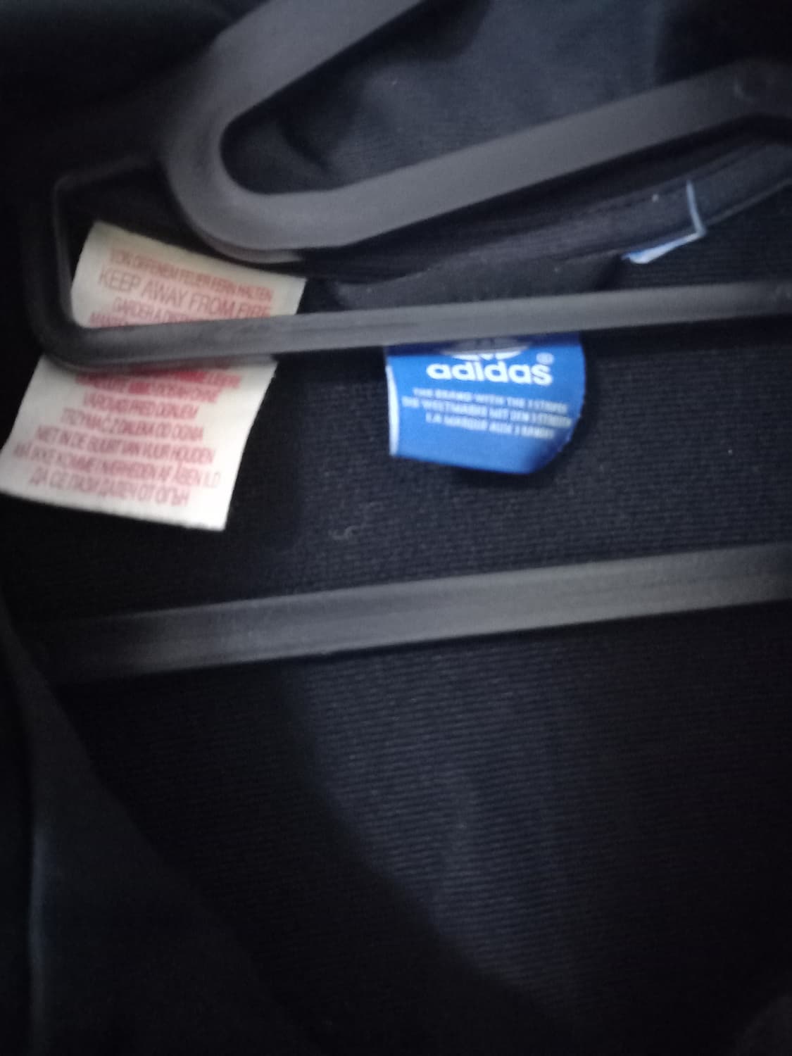 아디다스 검빨 블랙 트랙탑 저지 져지집업 90/S 상품이미지4