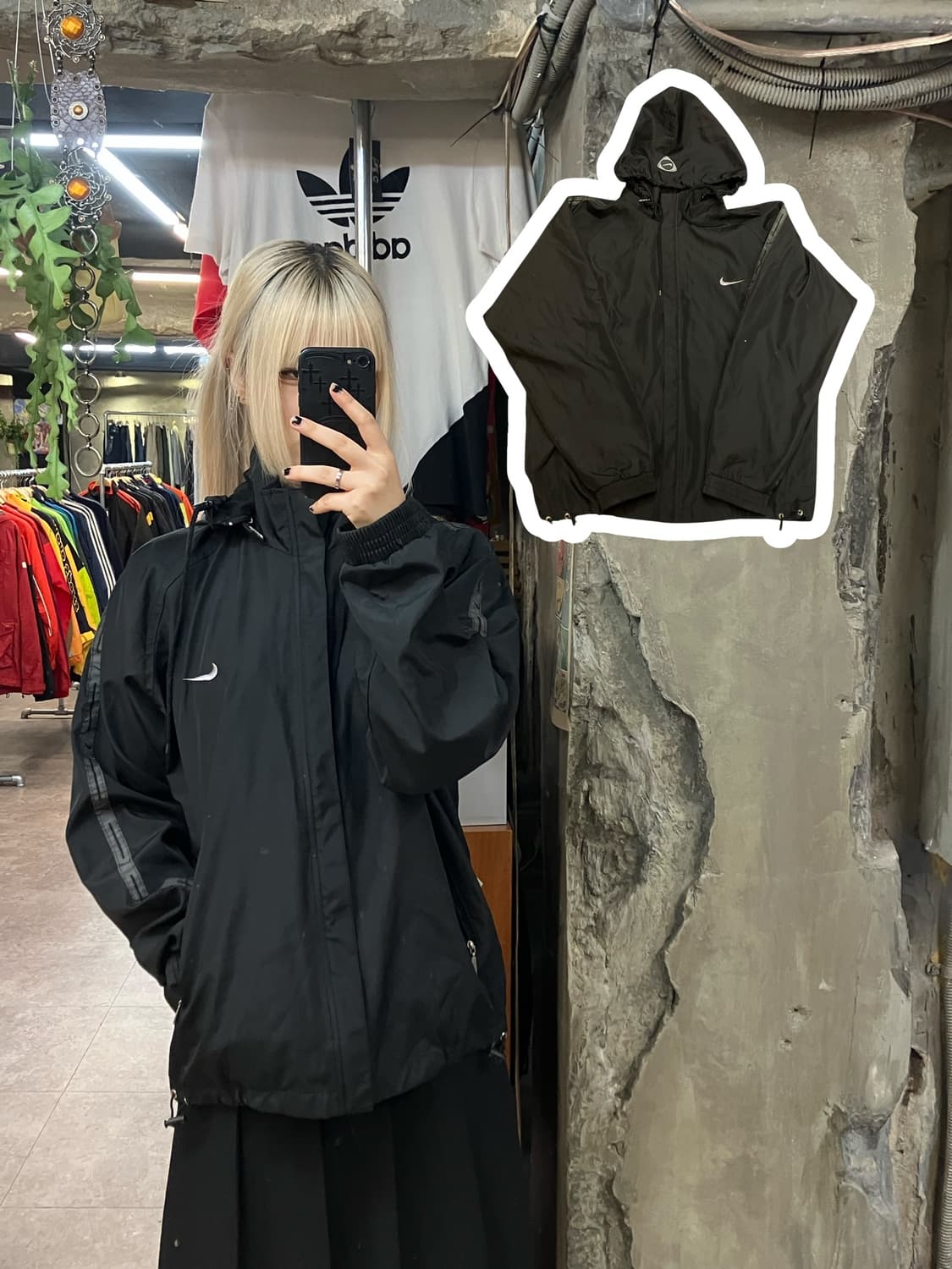 나이키 바람막이 블랙 M   #csz1799 상품이미지1