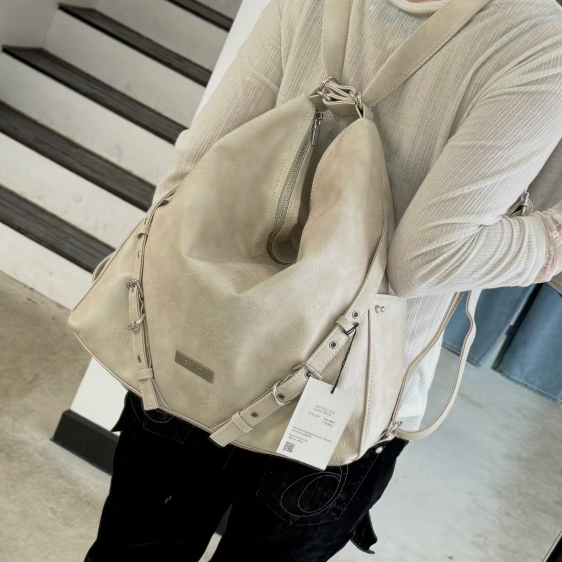 애즈온 ason 데이 듀얼 백 베이지 상품이미지2