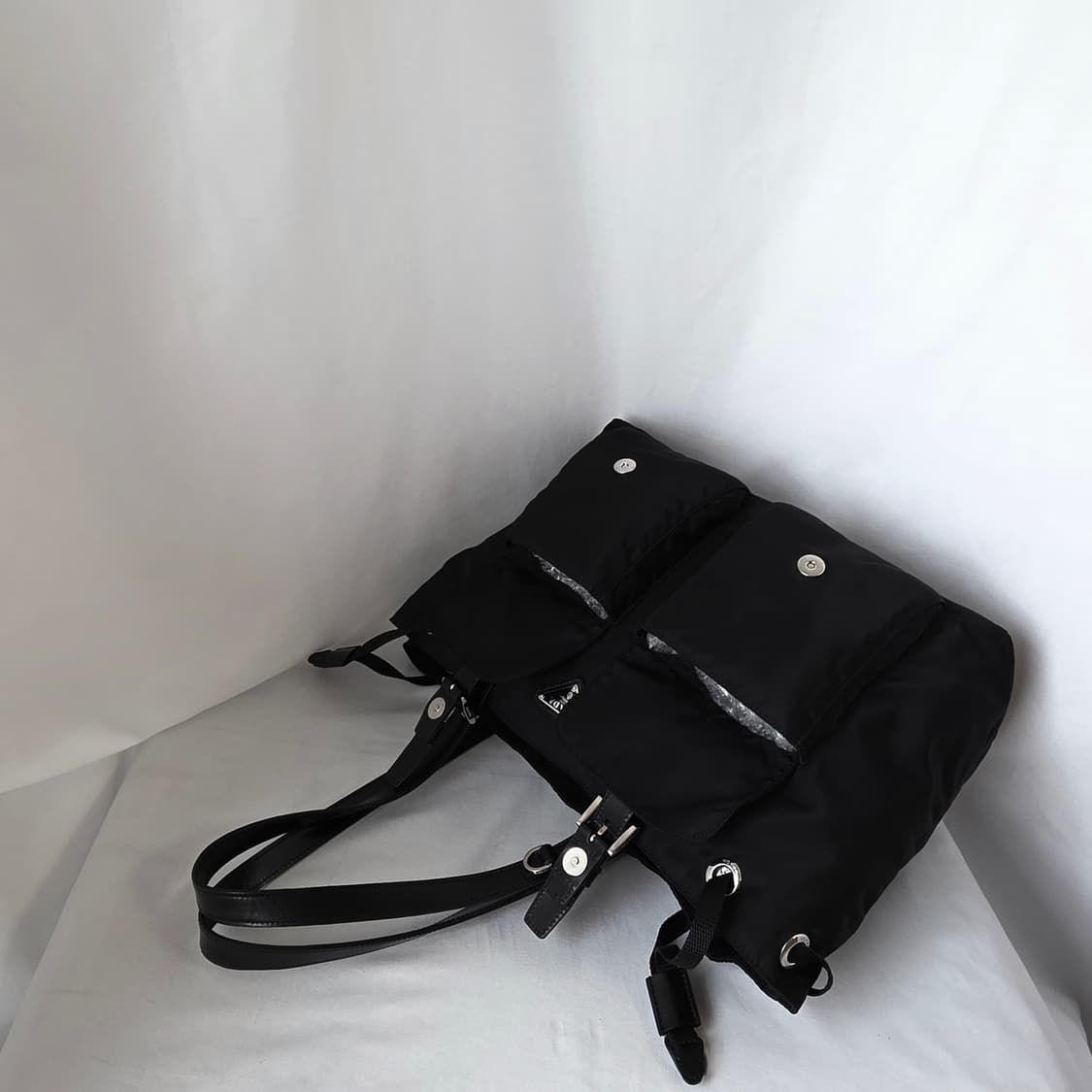 [정품 PRADA] 프라다 투포켓 나일론 숄더백 쇼퍼백 상품이미지4