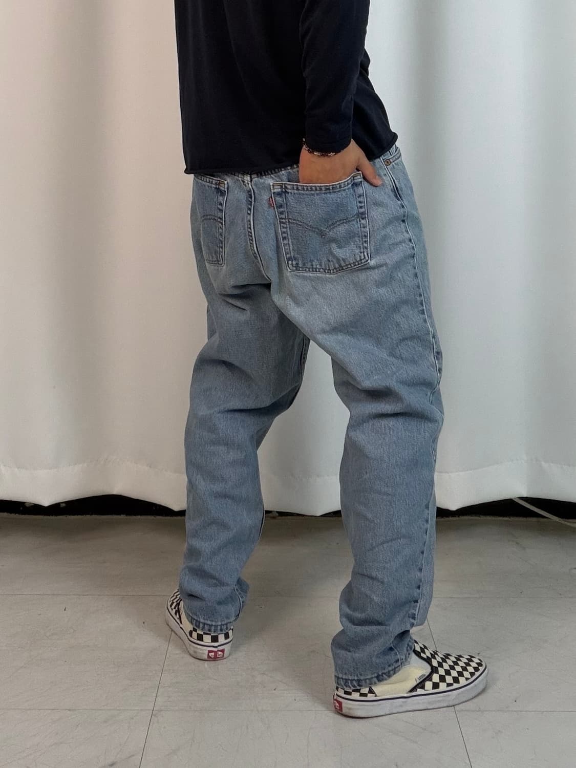 a597) 34 리바이스 90s USA 550 테이퍼드 데님/청바지 상품이미지1