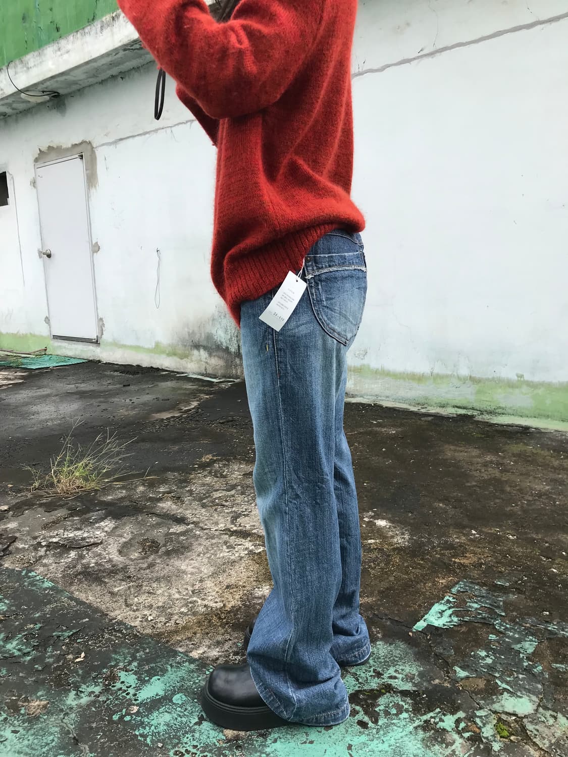 로우라이즈 데님팬츠 상품이미지1