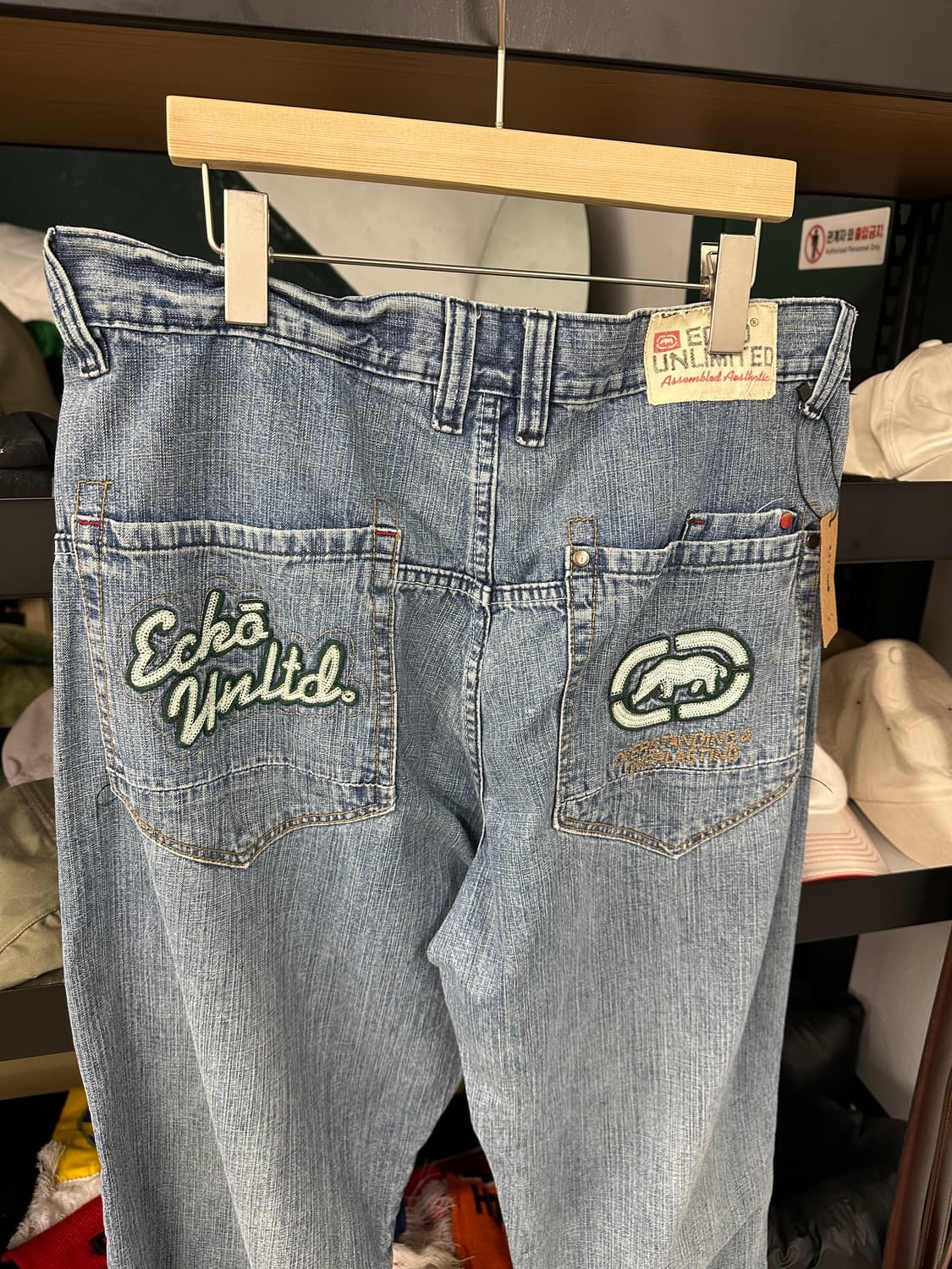 ECKO UNLTD 후면 포인트 데님진 데님팬츠 34 상품이미지9