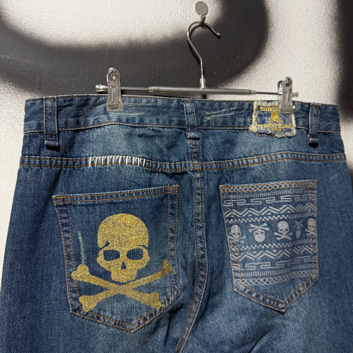 VTG 빈티지 마스터마인드 커스텀 락 펑크 새깅 데님 팬츠 상품이미지7