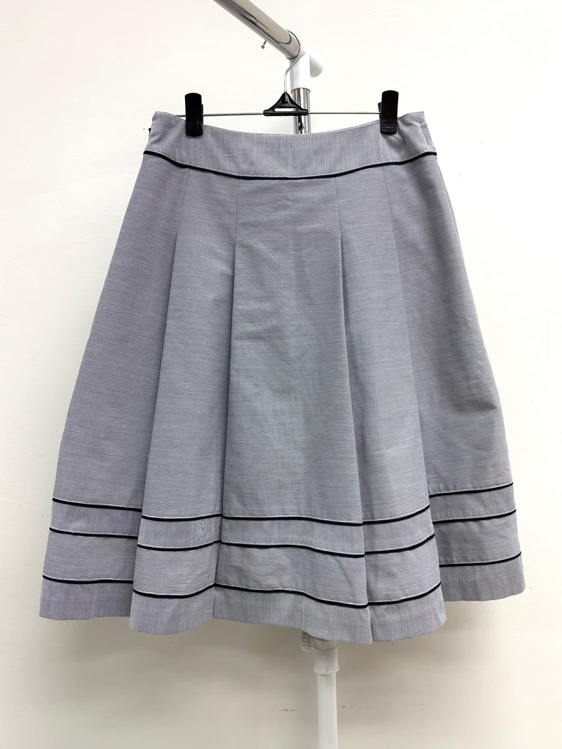 빈티지 스트라이프 미디 스커트 상품이미지7