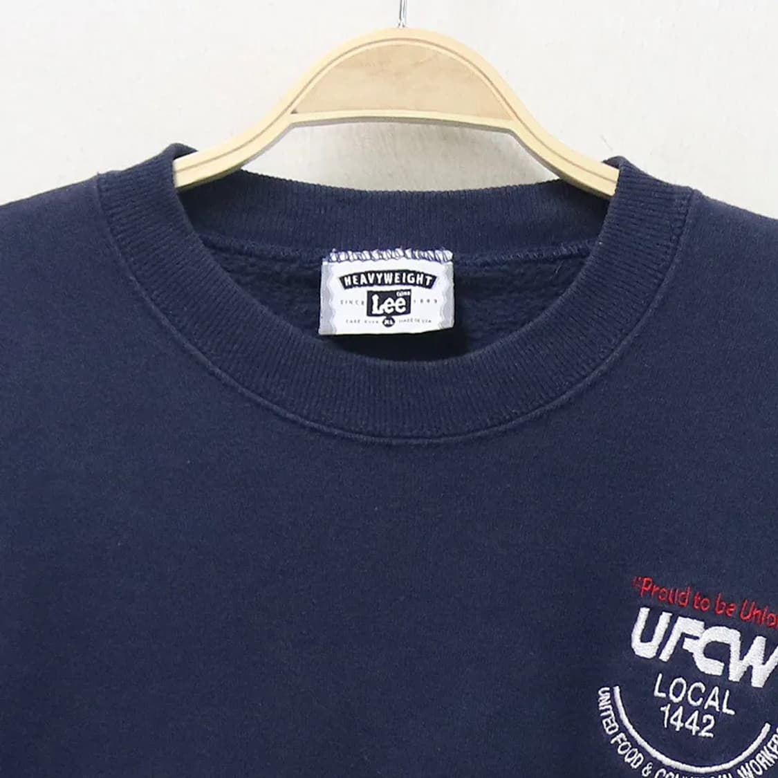 90'S LEE UFCW 자수 로고 맨투맨 61662 상품이미지3