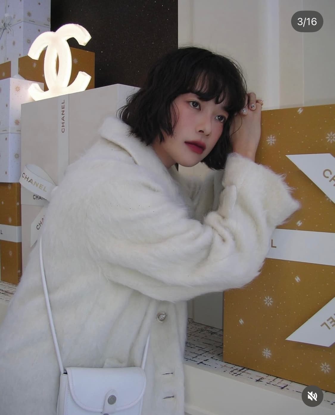 마가린핑거스 헤어리 울 코트 (아이보리) 상품이미지4