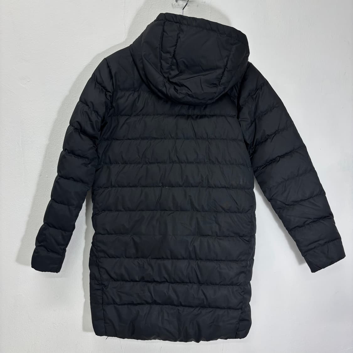 우먼M 나이키 블랙 투웨이 덕다운 롱패딩 상품이미지2