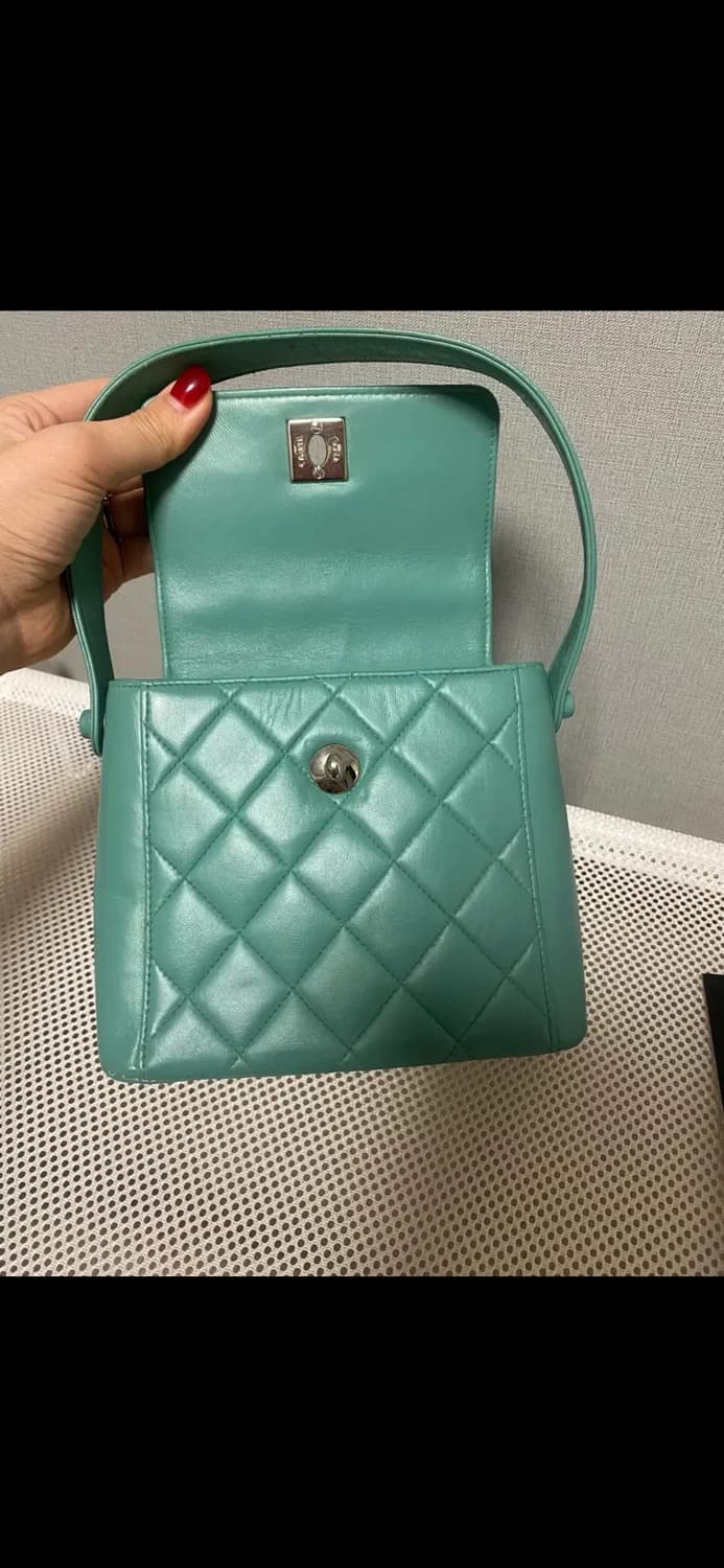 정품 샤넬 5번대 민트 토트백 가방 상품이미지7