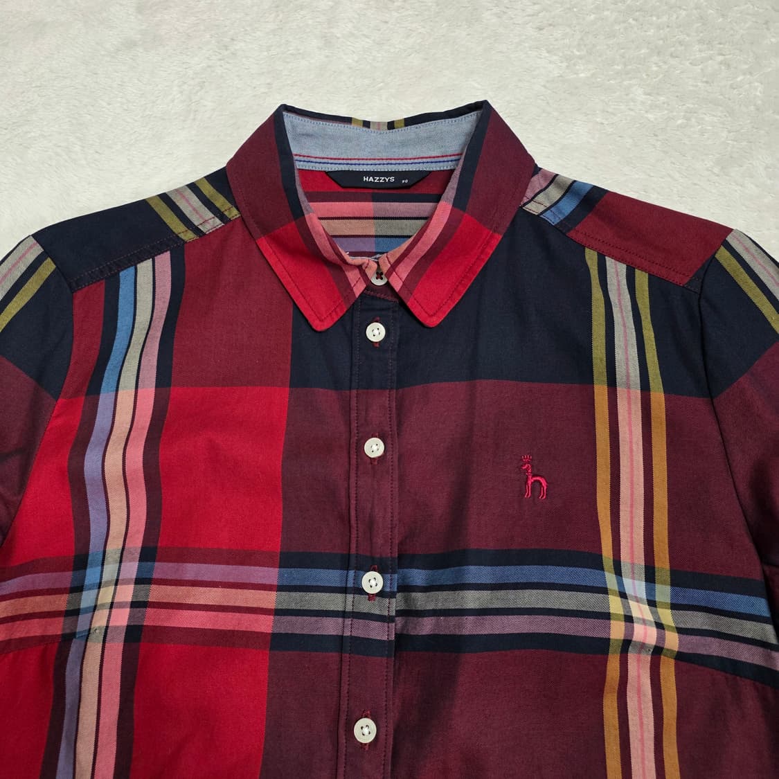 (90)여성 헤지스 체크 셔츠  상품이미지2