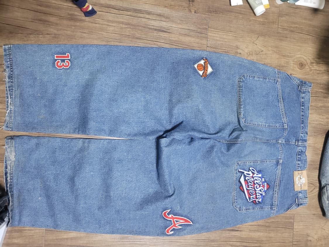 nba 데님패치바지 상품이미지2